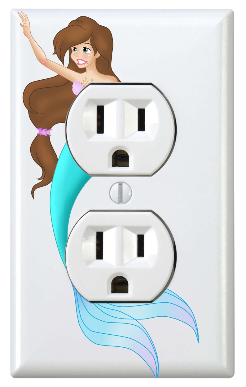 Mermaid Ocean Girls Room Light Switch Cover Home Decor Etsy