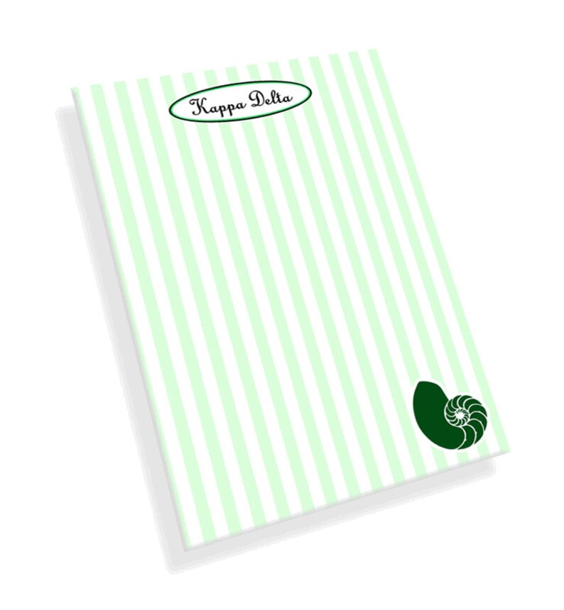 Kappa Delta Mascot Notepad