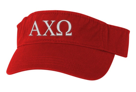 alpha chi omega greek letter visor etsy chi omega greek letters