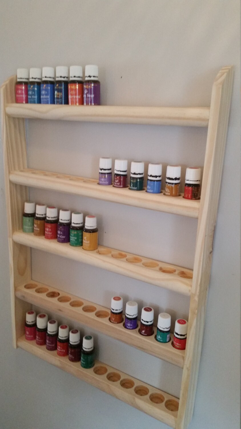 Essential Oil Wall Rack/Hanging Shelf UNIQUE Double Holes | Etsy