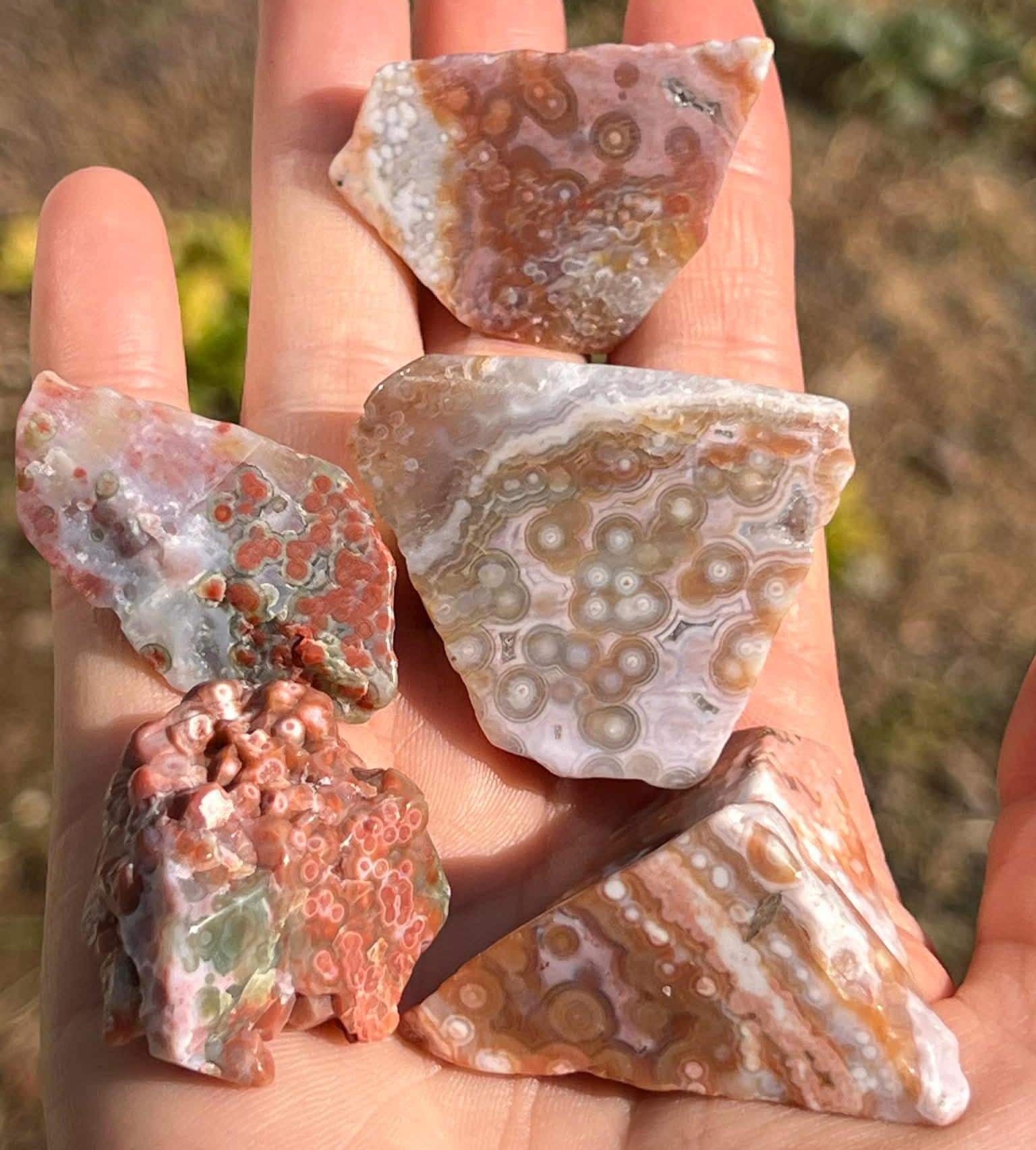 Pink Ocean Jasper - Etsy