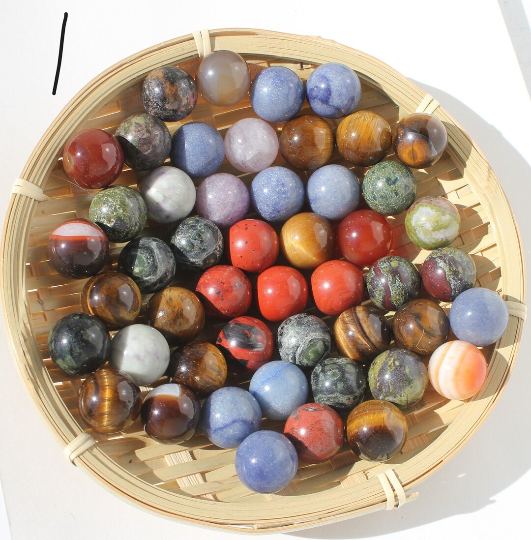 Fancy Small Rocks TINY SPHERE LOTS You Choose, Small Rocks 50 Mini Stones: Kambaba, Red ...