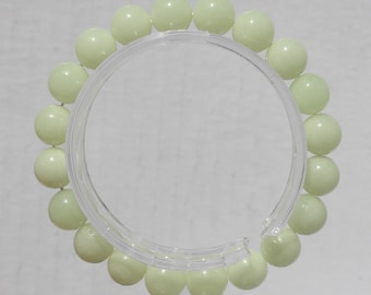 GLOW BRACELET * Luminescent Stone Absorbs Light & Glows at Night * Fun Holiday Jewelry *