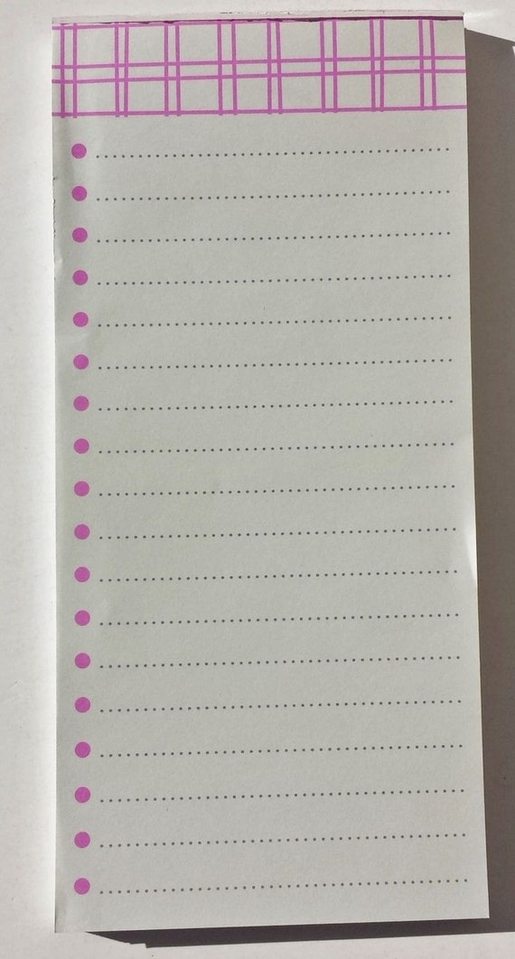Items similar to Purple Tan Bullet Points Lined Notepad Target Dollar ...
