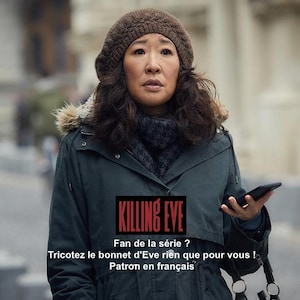 PDF knitting pattern hat beret KILLING EVE, Eve Polastri tv serie