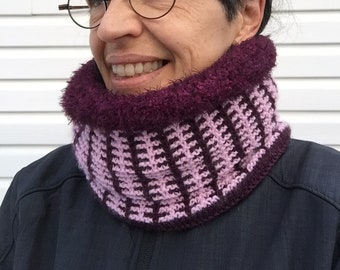 PDF knitting pattern double layered cowl