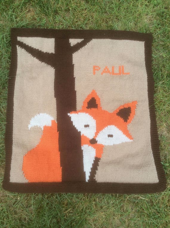 Patron Tricot Pdf Couverture Motif Renard En Jacquard Intarsia Etsy Patron Tricot Pdf Couverture Motif Renard En Jacquard Intarsia Etsy