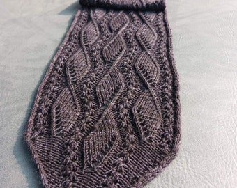 PDF knitting pattern ONDINE scarf