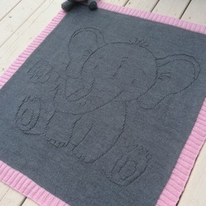 PDF knitting pattern DUMBO blanket in relief, easy to knit image 4