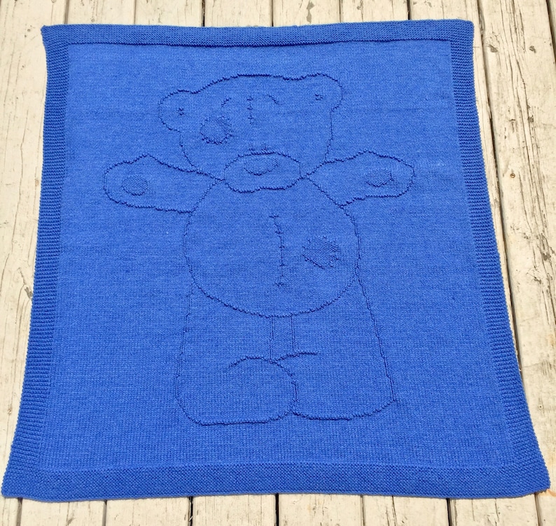 PDF Knitting Pattern OSCAR Blanket for Baby, Special Knitting Beginners