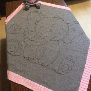 PDF knitting pattern DUMBO blanket in relief, easy to knit image 3