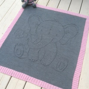 PDF knitting pattern DUMBO blanket in relief, easy to knit image 5