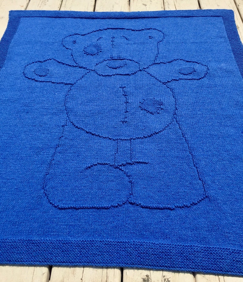 PDF Knitting Pattern OSCAR Blanket for Baby, Special Knitting Beginners