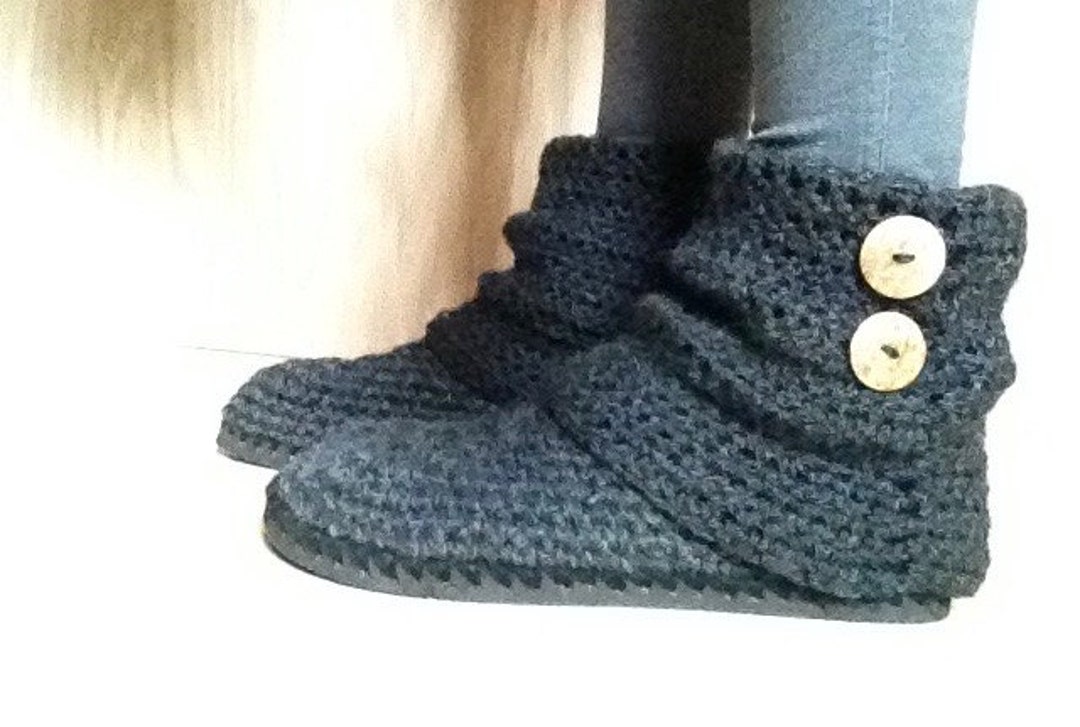 patron tricot pantoufle au crochet pour femme