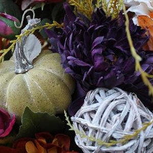XL FALL FLORAL Arrangement, Formal Table Centerpiece, Silk Floral Arrangement, Table Arrangement, Home Decor, Luxury Floral Design, Floral image 9