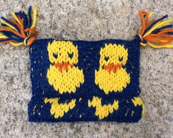 Little Duck Baby Hat Knitting Pattern (PDF Download)