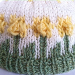 Daffodil Hat Knitting pattern (PDF Download)