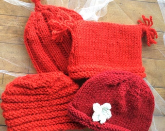 Newborn Hats PDF Knitting Pattern Download