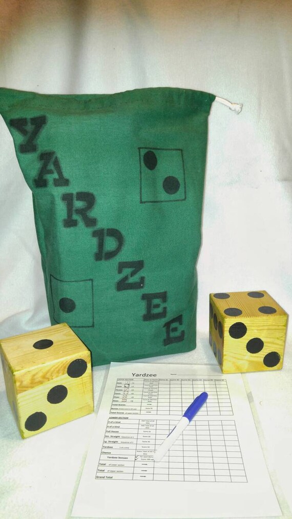 Yard Yahtzee Etsy