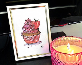 Chocolate Cupcake Print