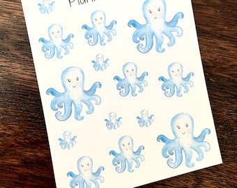 Octopus Planner Stix Sheet — KISS CUT!