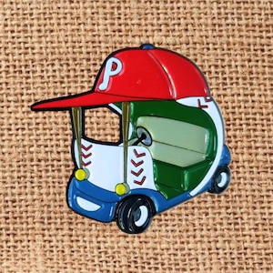 Philadelphia | Phils Baseball Buggy Bull Pen Cart Enamel Lapel Pin
