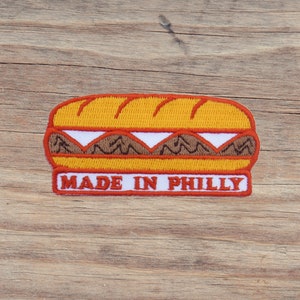 Made in Philly Cheesesteak 3-inch Iron-On Patch