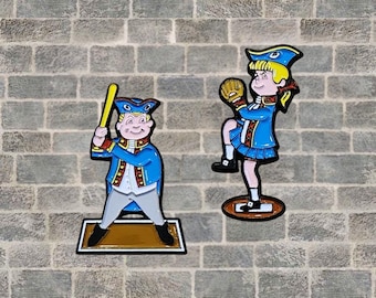 Philadelphia | Phil and Phillis Baseball Mascots Enamel Lapel Pin