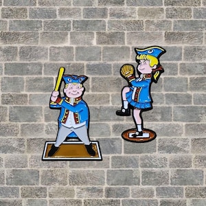 Philadelphia | Phil and Phillis Baseball Mascots Enamel Lapel Pin
