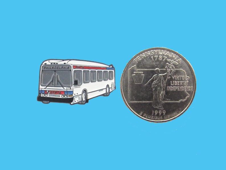 Philadelphia Septa Bus Enamel Lapel Pin