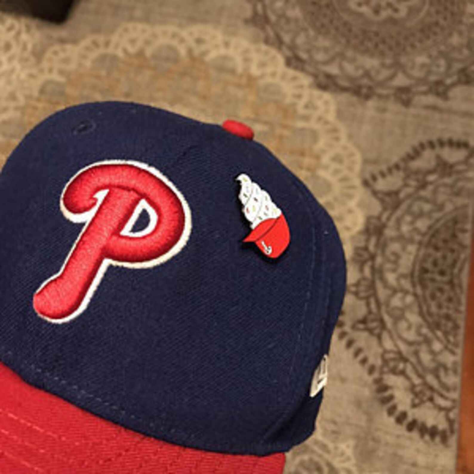 Philadelphia Phillies VANILLA Ice Cream Helmet Enamel Lapel Etsy