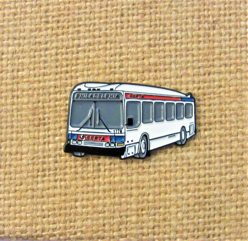 Philadelphia Septa Bus Enamel Lapel Pin