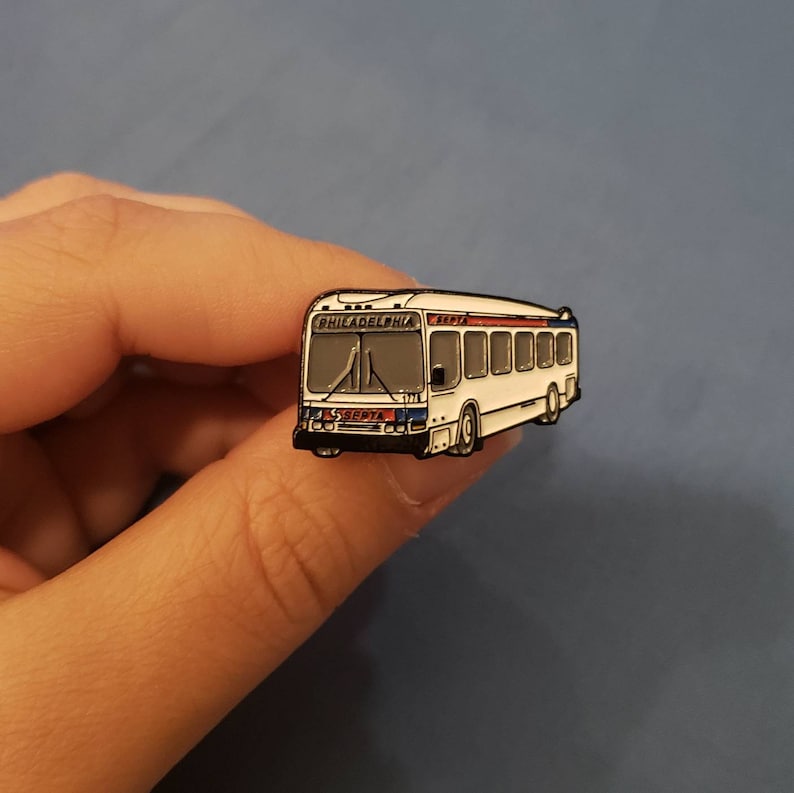 Philadelphia Septa Bus Enamel Lapel Pin