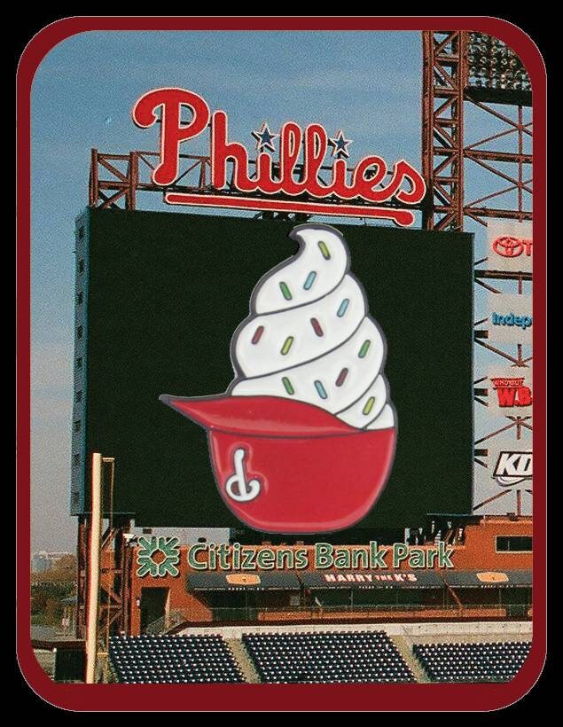 Philadelphia Phillies VANILLA Ice Cream Helmet Enamel Lapel Etsy