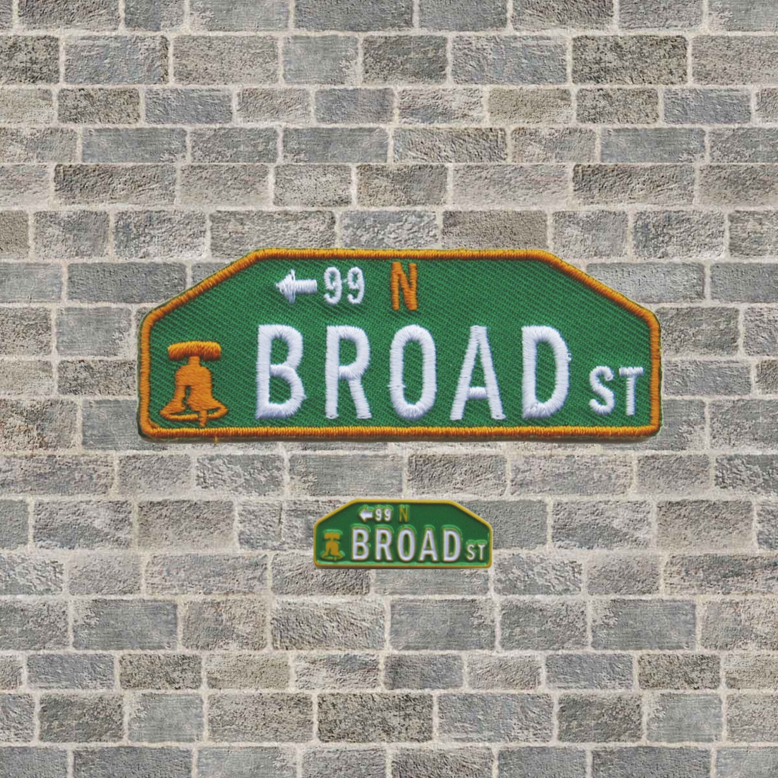Broad Street Downtown Philadelphia Street Sign Enamel Lapel Etsy