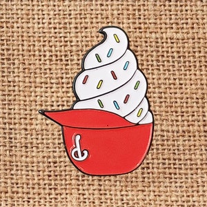 Philadelphia Phillies VANILLA Ice Cream Helmet Enamel Lapel Pin