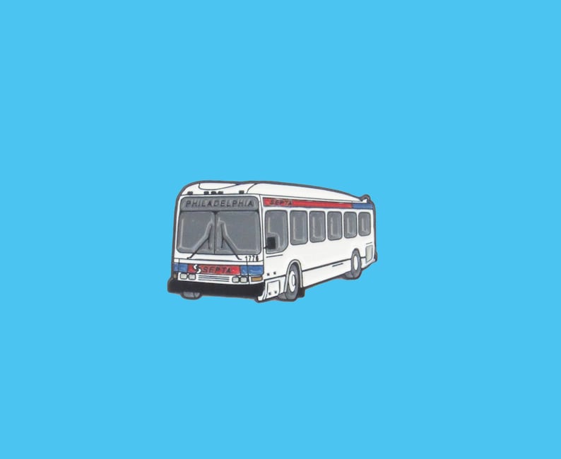 Philadelphia Septa Bus Enamel Lapel Pin