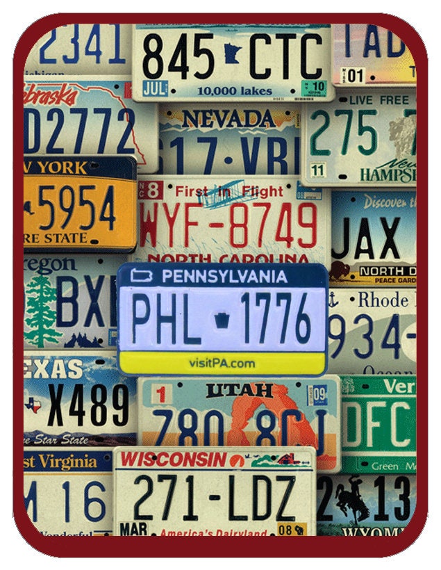 PA License Plate Philadelphia Enamel Lapel Pin Etsy
