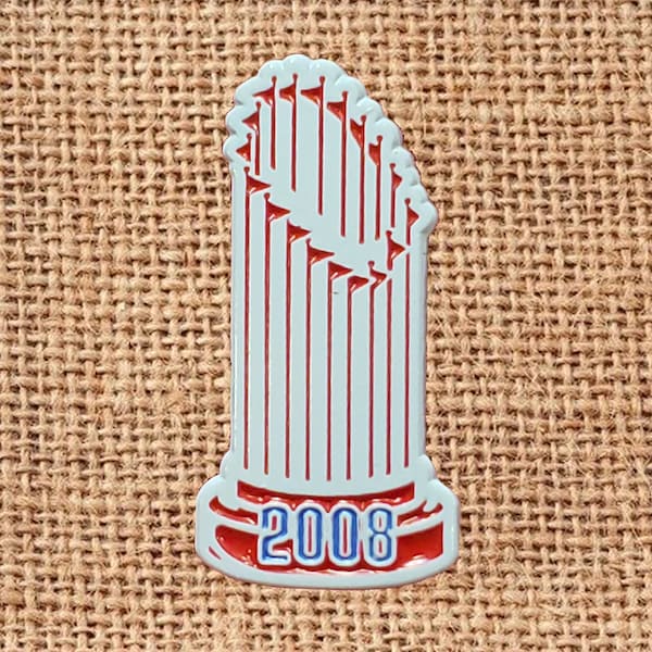 Philadelphia Phillies 2008 World Series Commissioner's Trophy Enamel Lapel Pin