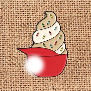 Köln | Phils Baseball SWIRL Ice Cream Helm Red Sprinkles Jimmies Cap Enamel Revers Rucksack Hut Pin
