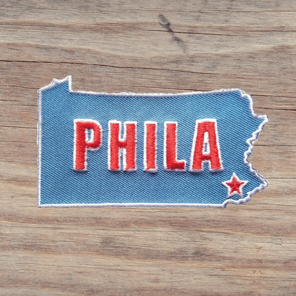 Philadelphia PHILA PA State 3-inch Iron-on Patch