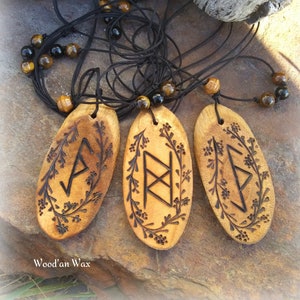Protection Against Evil Magick & Return ill will to its Source, Double Bindrune Pendant, Protective Barrier Amulet, Tiger’s Eye, Onyx, Pagan