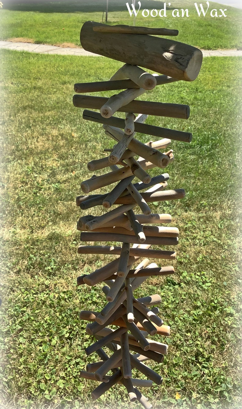 Driftwood Valhalla Ladder Viking Wind Chime Protection Etsy