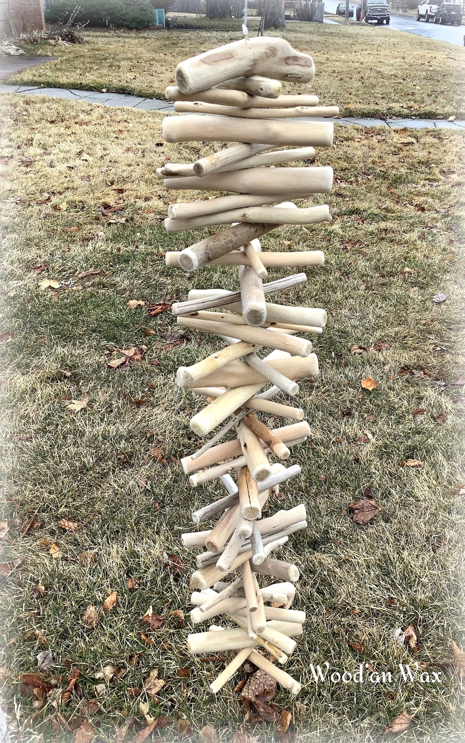 Driftwood Valhalla Ladder Viking Wind Chime Protection Etsy