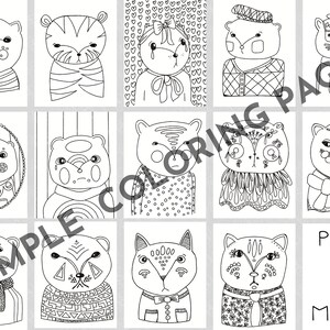 Printable Coloring Book PDF. Print and Color or Color in Procreate ...