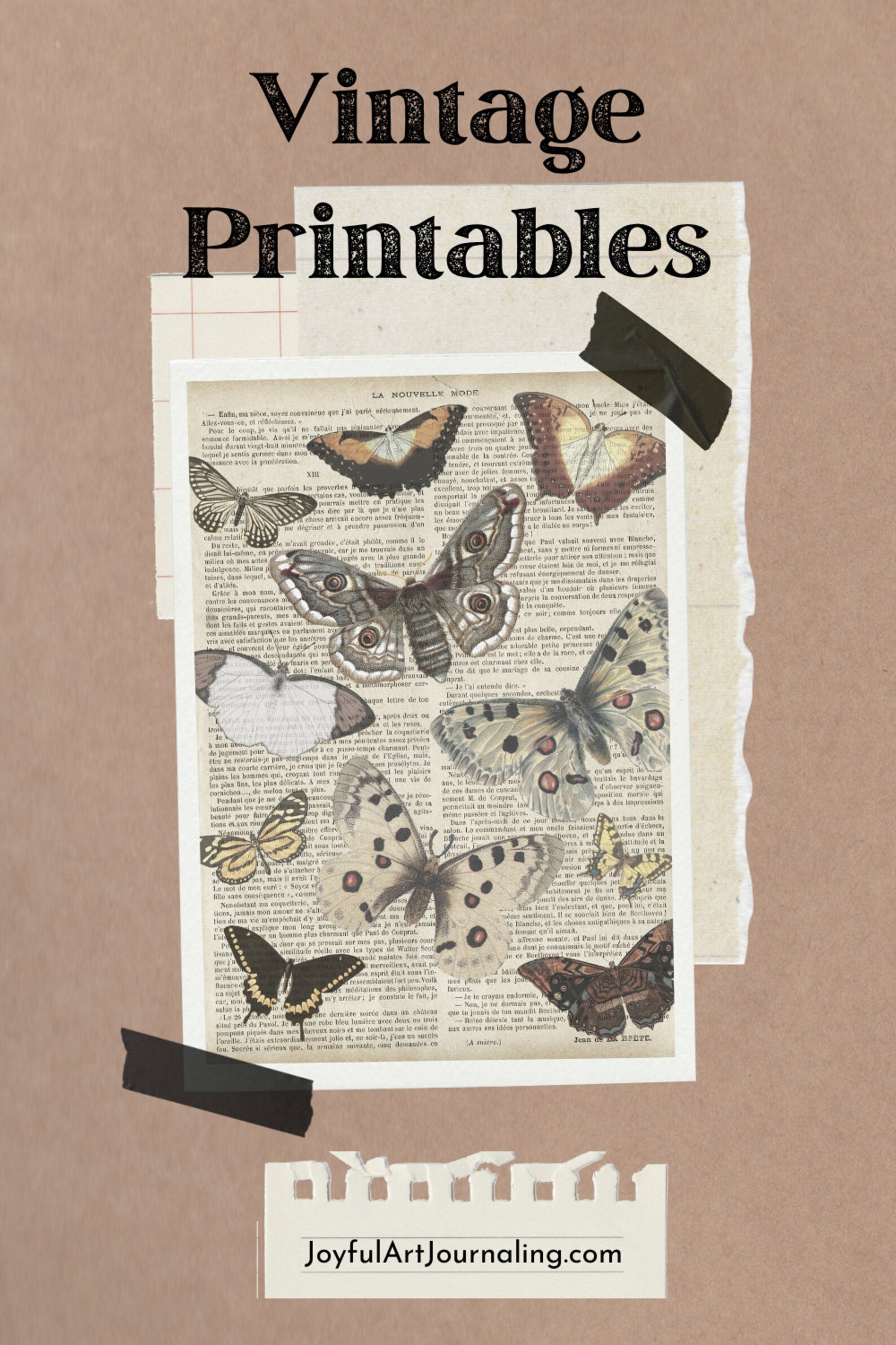 Printable Vintage Butterfly &amp; Moth Illustrations for Your Art Journals ...