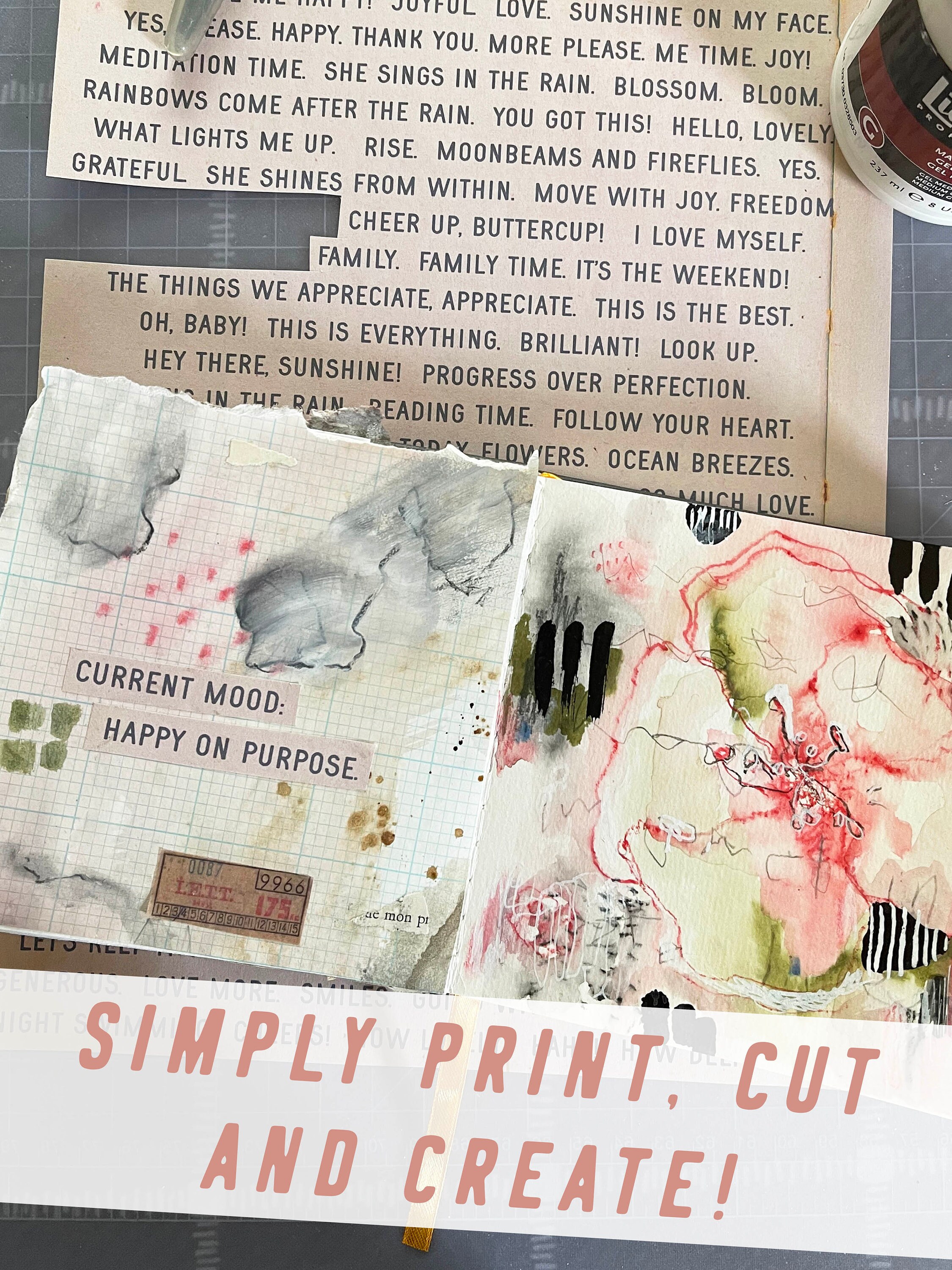 Printable Joyful Words and Quotes for Your Art Journals, Scrapbooks ...