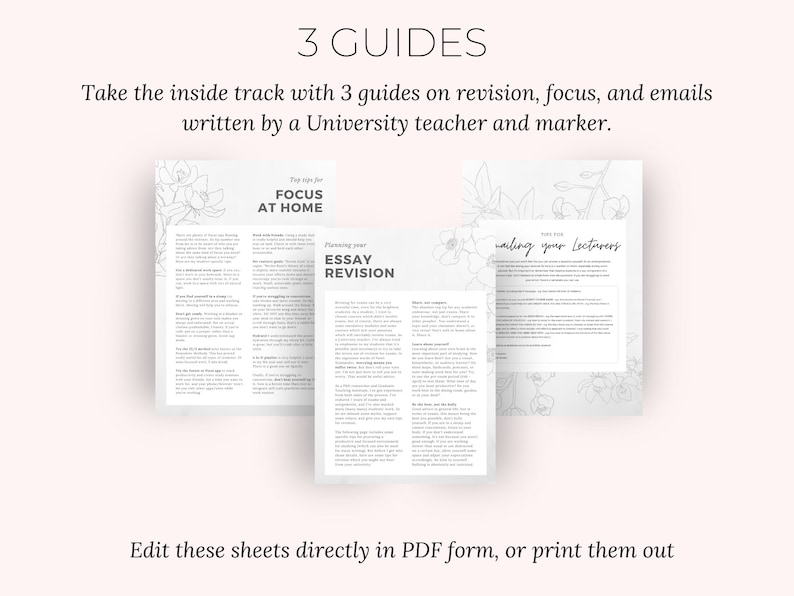 Exam Study Planner Printable Pack Student Exam Revision - Etsy UK