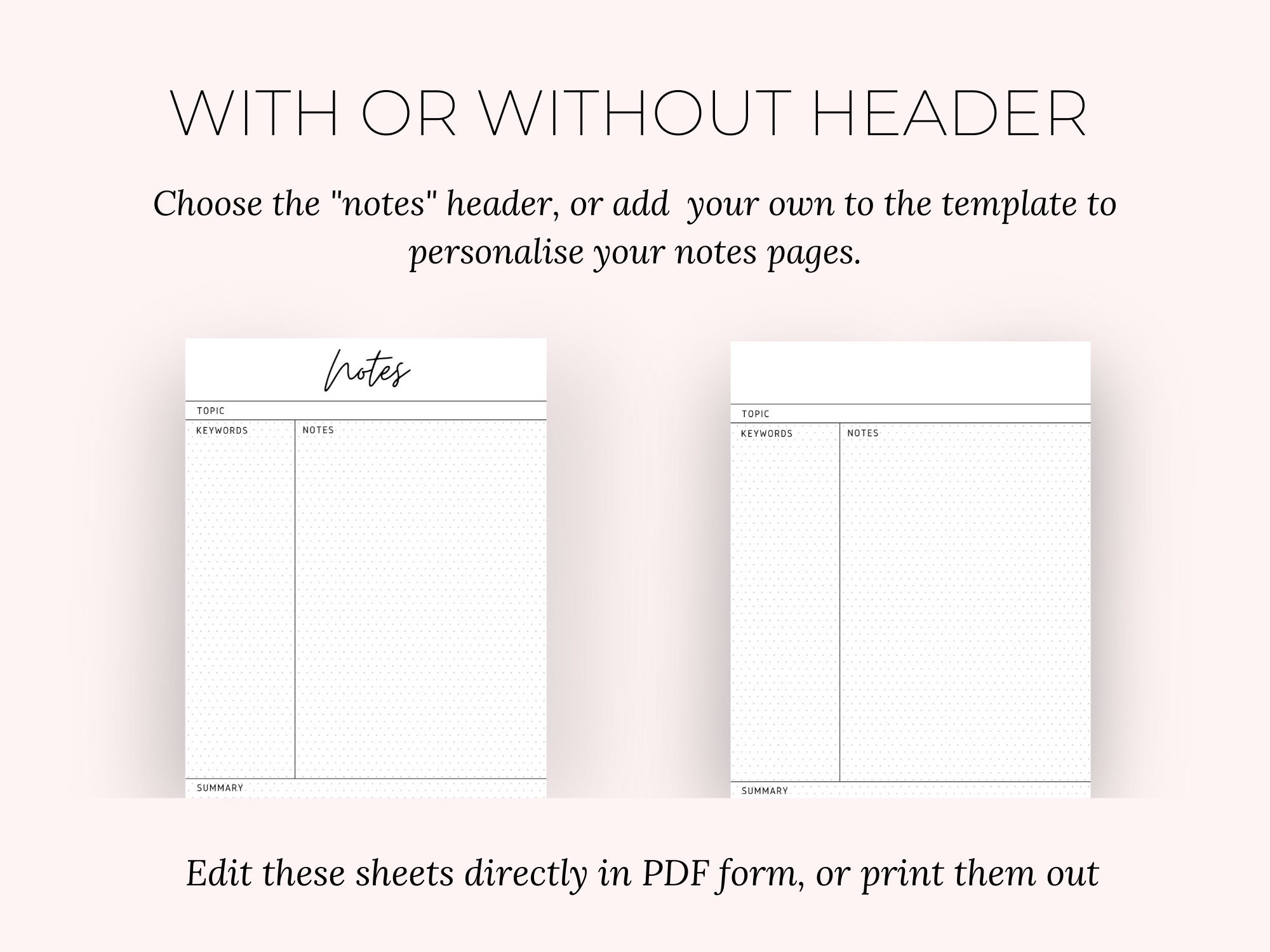 Cornell Note Taking Pack | College, University Student Note Paper Pack ...