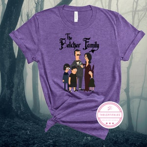 Bob's Burgers Halloween Shirt, Bob's Burgers as Addams Family, bobs burgers Halloween mashup, Funny Halloween Shirt